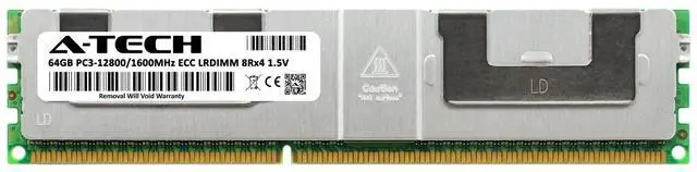 Main image of 64GB DDR3 PC3-12800 LRDIMM (Replacement for Samsung M386B8G70DE0-CK0) Memory RAM