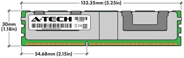 Alt view image 4 of 4 - 64GB DDR3 PC3-12800 LRDIMM (Replacement for Samsung M386B8G70DE0-CK0) Memory RAM