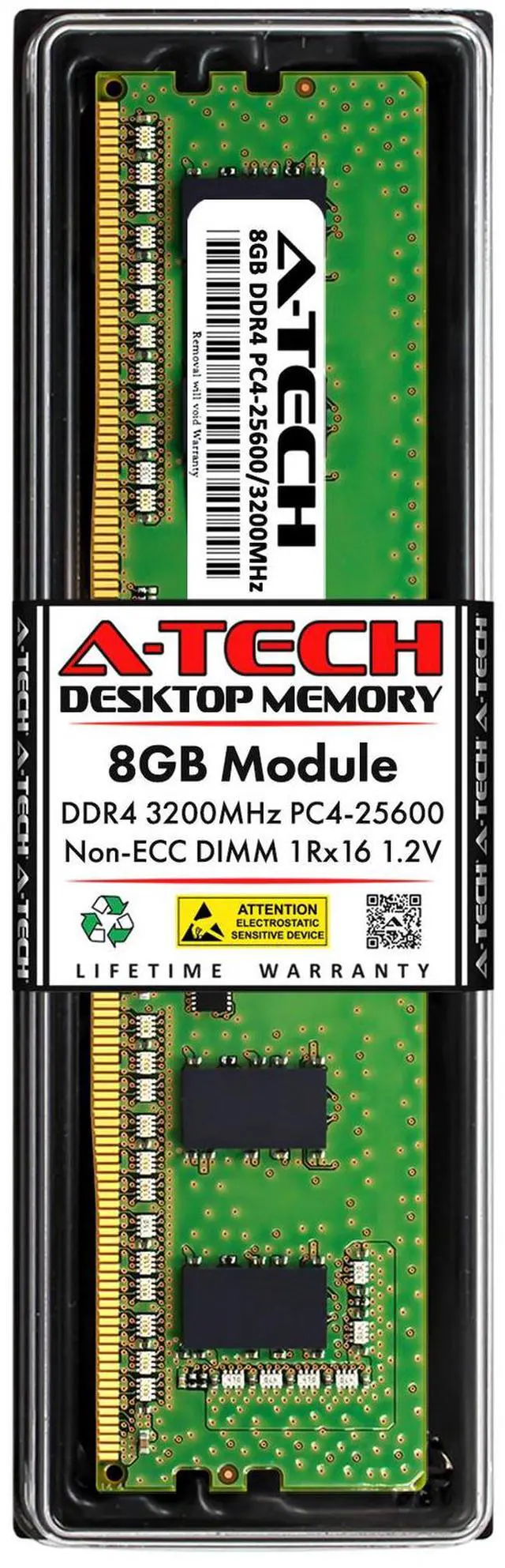 Main image of 8GB DDR4 PC4-25600 DIMM (Replacement for Hynix HMAA1GU6CJR6N-XN) Memory RAM
