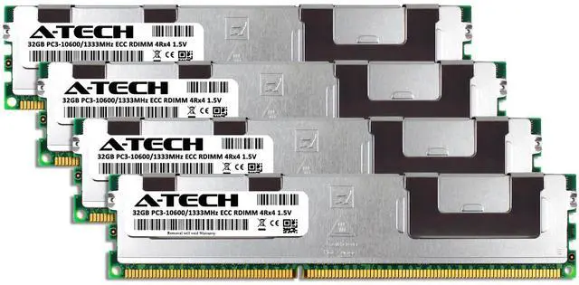 Alt view image 2 of 3 - 128GB 4x 32GB PC3-10600R RDIMM Dell Precision R7610 T7600 T7610 Memory RAM