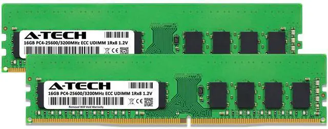 Alt view image 2 of 4 - (NOT FOR HOME PC!) 32GB 2x 16GB PC4-3200 ECC UDIMM Dell PowerEdge R250 R350 T150 T350 Memory RAM