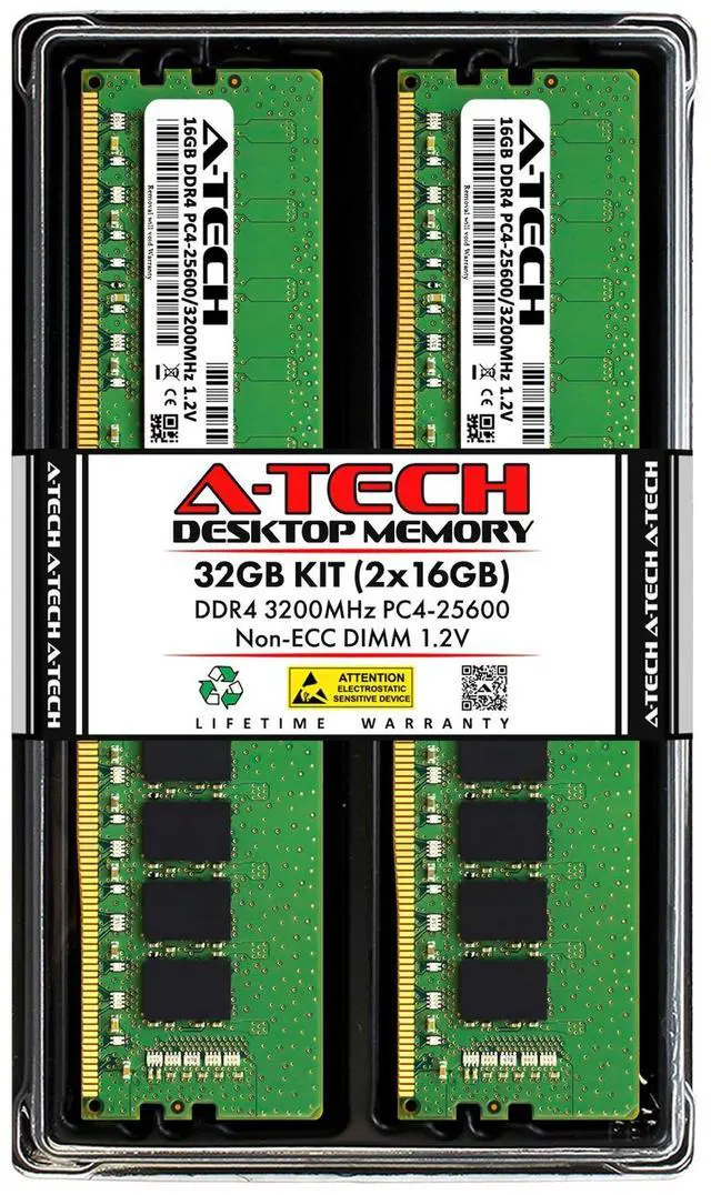 Main image of 32GB 2x 16GB DDR4-3200 Dell OptiPlex 3000 SFF 7000 SFF 7010 SFF Memory RAM