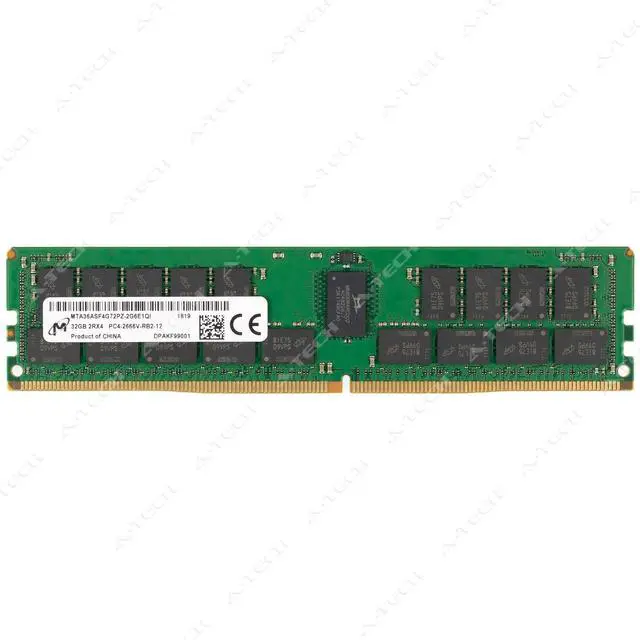 Main image of (NOT FOR HOME PC!) Micron 32GB DDR4-2666 PC4-21300 ECC RDIMM Server Memory RAM MTA36ASF4G72PZ-2G6E1