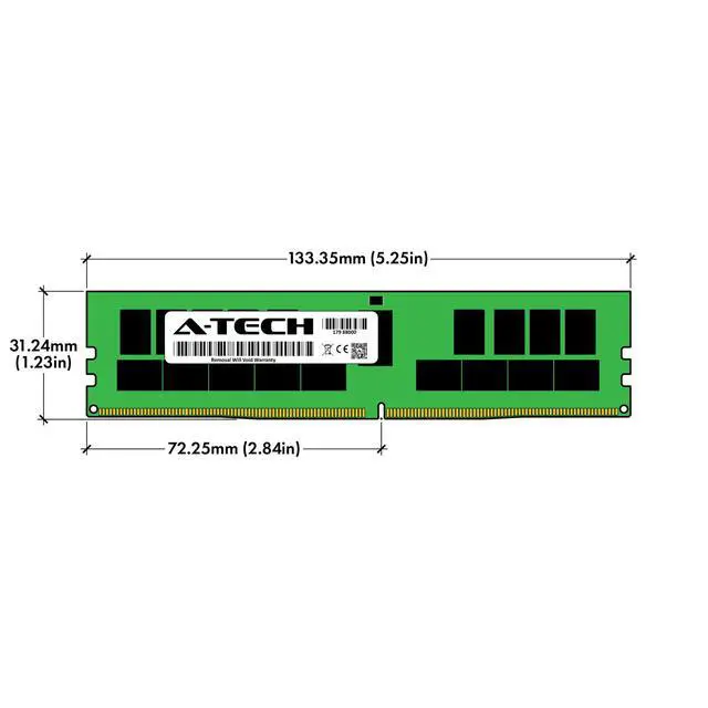 Alt view image 3 of 4 - 32GB 2Rx4 PC4-2400 RDIMM Tyan Thunder CX TN200B7108-X4L SX TN70EB7106 Memory RAM