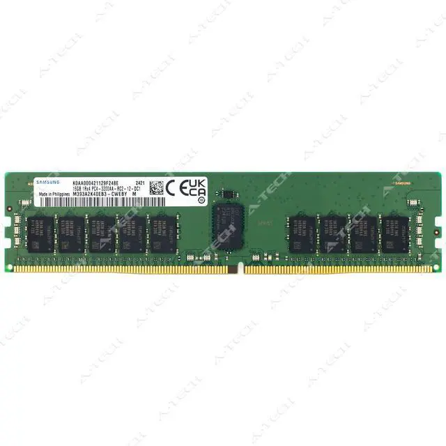 Main image of (NOT FOR HOME PC!) Samsung 16GB DDR4 3200MHz PC4-25600 ECC RDIMM Server Memory RAM M393A2K40EB3-CWE