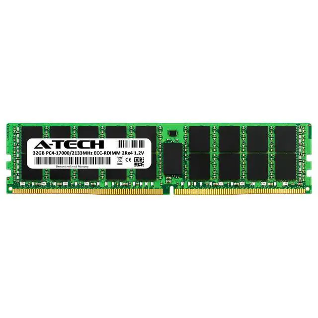 Alt view image 2 of 2 - (NOT FOR HOME PC!) 32GB DDR4 PC4-17000R ECC RDIMM (Replacement for HP 752370-091) Server Memory RAM