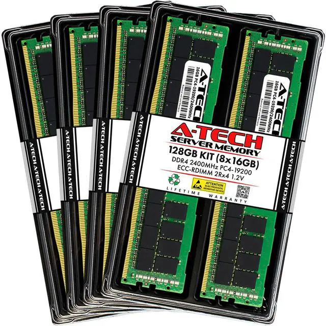 Main image of 128GB 8x 16GB PC4-2400 RDIMM ASRock Rack ROMED8-2T Memory RAM