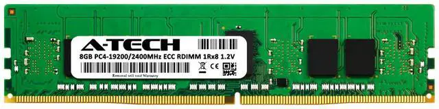 Alt view image 2 of 3 - 8GB DDR4 2400MHz PC4-19200R RDIMM (Replacement for Dell 93KN3) Server Memory RAM
