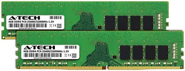 Alt view image 2 of 4 - 8GB 2x 4GB DDR4-3200 Dell OptiPlex 3000 Tower 5000 SFF 7010 Tower Memory RAM
