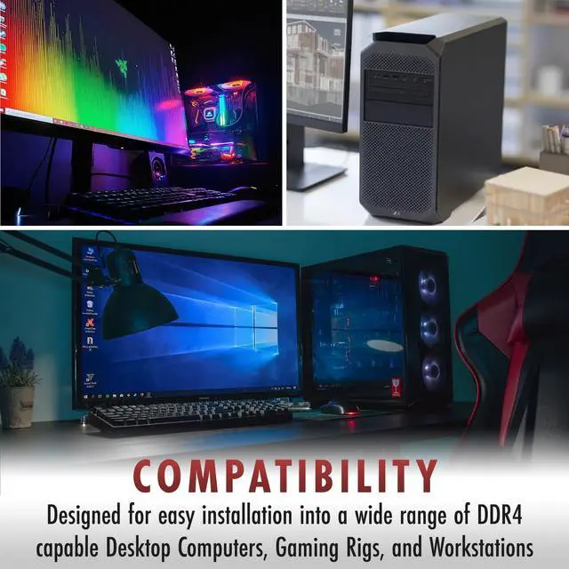 Alt view image 3 of 4 - 8GB 2x 4GB DDR4-3200 Dell OptiPlex 3000 Tower 5000 SFF 7010 Tower Memory RAM