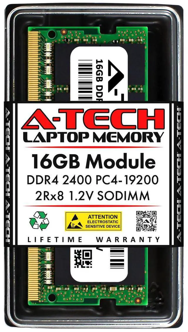 Main image of 16GB DDR4 PC4-19200 SODIMM (Replacement for Kingston KCP424SD8/16) Memory RAM