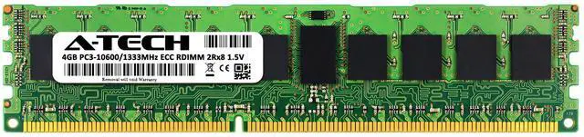 Alt view image 2 of 3 - 4GB 2Rx8 PC3-10600R RDIMM Dell PowerEdge T310 Memory RAM