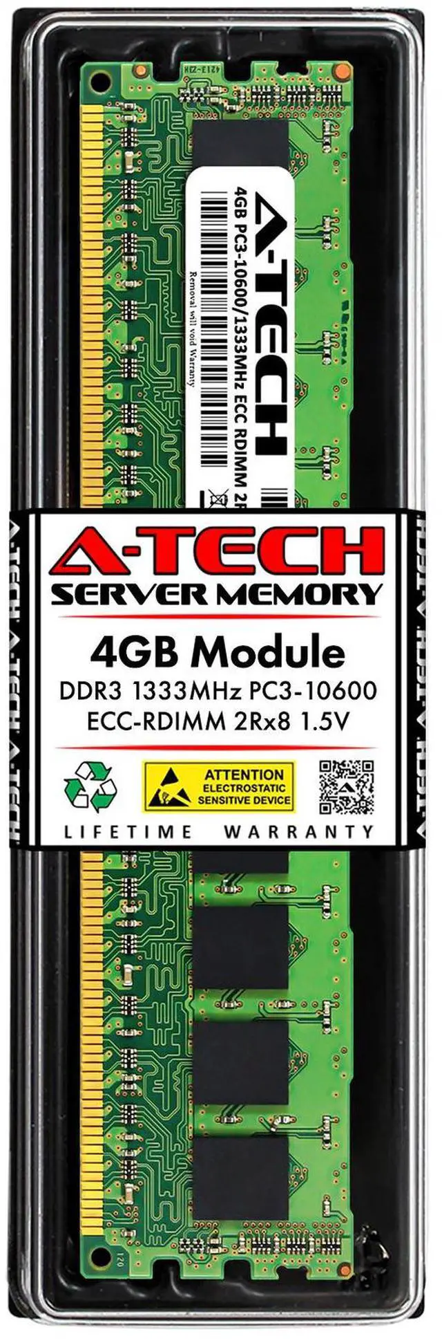 Main image of 4GB 2Rx8 PC3-10600R RDIMM Dell PowerEdge T310 Memory RAM