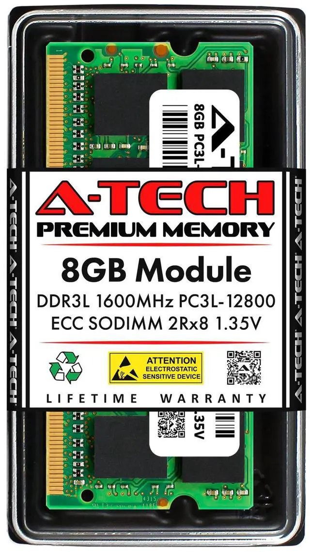 Main image of (NOT FOR HOME PC!) 8GB PC3-12800 ECC SODIMM (Replacement for Micron MT18KSF1G72HZ-1G6) Memory RAM