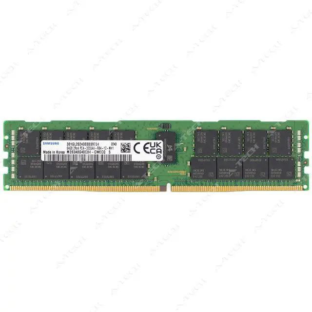 Main image of (NOT FOR HOME PC!) Samsung 64GB DDR4 3200MHz PC4-25600 ECC RDIMM Server Memory RAM M393A8G40CB4-CWE