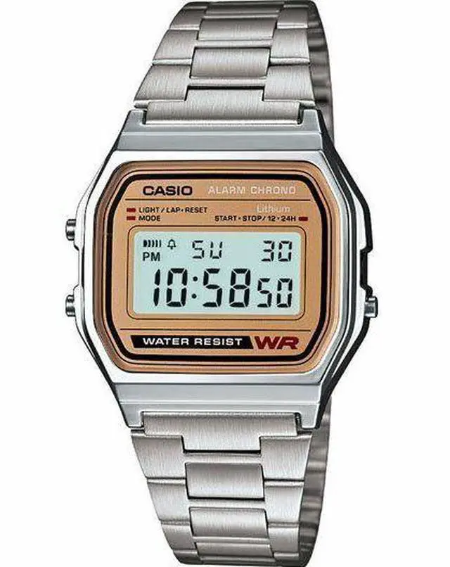 Main image of Casio Men's Quartz Alarm Chronograph 33mm Digital Watch A158WEA-9