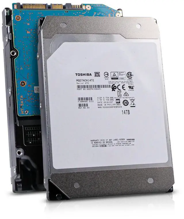 Main image of Toshiba MG07 14TB MG07ACA14TE 7.2K RPM SATA 6Gb/s 512e 3.5" Enterprise HDD