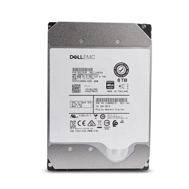 Alt view image 4 of 7 - (NOT FOR HOME PC!) Dell/WD DC HC510 8TB HUH721008AL4205 0F27409 7.2K RPM SAS 12Gb/s 4Kn 3.5" HDD