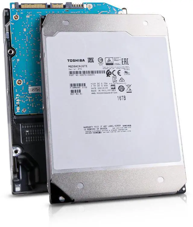 Main image of Toshiba MG08 MG08ACA16TE 16TB 7.2K RPM 3.5" SATA 6Gb/s 512e Enterprise HDD