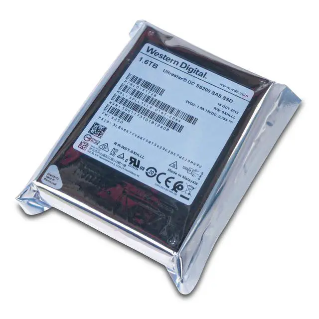 Alt view image 4 of 5 - (NOT FOR HOME PC!) WD DC SS200 1.6TB SDLL1CLR-016T-CDA4 0TS1728 SAS 12Gb/s MLC 3 DWPD 2.5" SSD