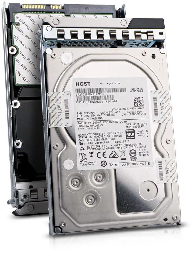 Main image of (NOT FOR HOME PC!) Dell 4TB 7.2K RPM SAS 12Gb/s 4Kn 3.5" Enterprise PowerEdge HDD 400-AEQT G16