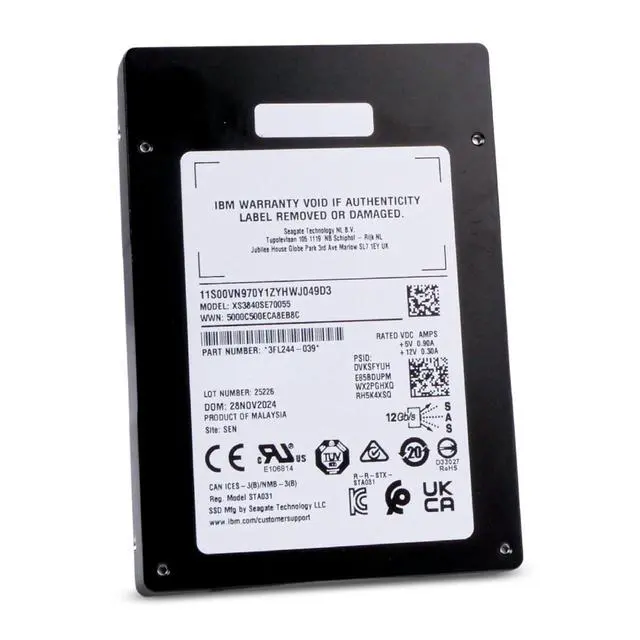 Alt view image 3 of 7 - (NOT FOR HOME PC!) Seagate Nytro 3350 XS3840SE70055 3.84TB 1 DWPD SAS 12Gb/s 3D eTLC 2.5in IBM SSD