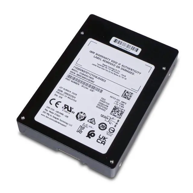 Alt view image 7 of 7 - (NOT FOR HOME PC!) Seagate Nytro 3350 XS3840SE70055 3.84TB 1 DWPD SAS 12Gb/s 3D eTLC 2.5in IBM SSD