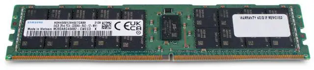 Alt view image 3 of 7 - Samsung 64GB DDR4 3200MHz M393A8G40AB2-CWECO 2Rx4 PC4-3200AA RDIMM Server RAM