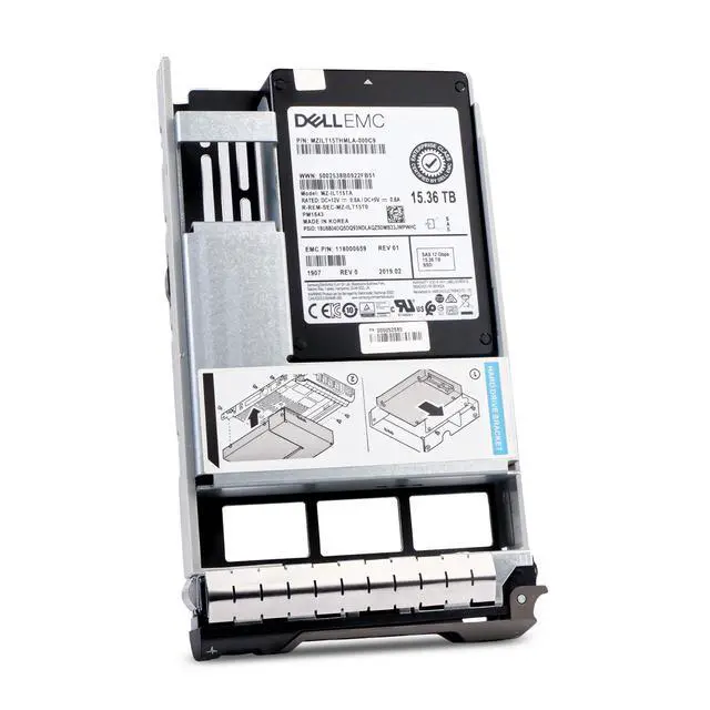 Alt view image 3 of 7 - (NOT FOR HOME PC!) Dell G13 118000659 15.36TB 1 DWPD SAS 12Gb/s 3D TLC Hybrid 3.5in Enterprise SSD