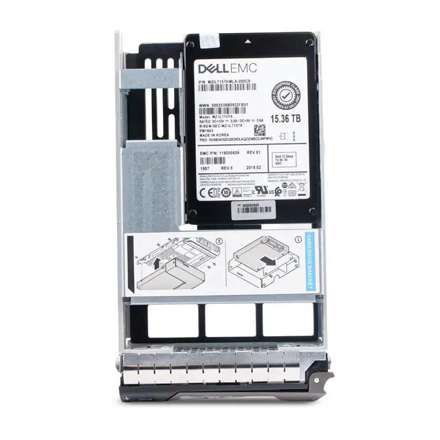 Alt view image 5 of 7 - (NOT FOR HOME PC!) Dell G13 118000659 15.36TB 1 DWPD SAS 12Gb/s 3D TLC Hybrid 3.5in Enterprise SSD
