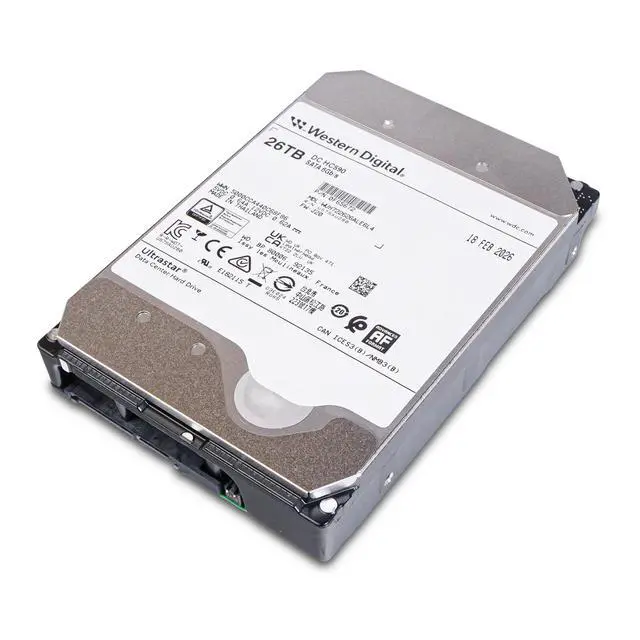 Alt view image 6 of 7 - WD DC HC590 26TB WUH722626ALE6L4 0F65672 7.2K RPM SATA 6Gb/s 512e 3.5" HDD