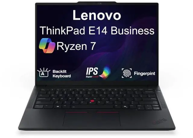 Main image of Lenovo Thinkpad E14 14" WUXGA AMD Ryzen 7 250 3.30GHz 16GB 512GB SSD Laptop