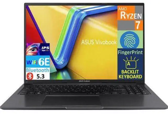 Main image of ASUS Vivobook 16 16.0" WUXGA AMD Ryzen 7 7730U 2.00GHz 16GB DDR4 1TB SSD W11H
