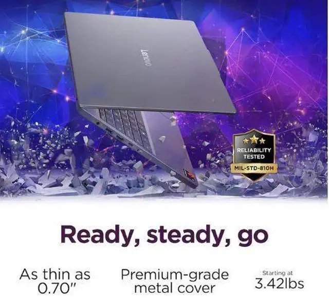 Alt view image 3 of 5 - Lenovo IdeaPad Slim 15.3" Touch WUXGA Snapdragon X X1-26-100 16GB 1TB SSD W11H