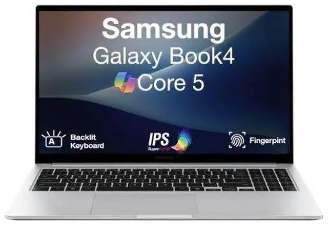 Main image of Samsung Galaxy Book4 15.6" FHD IPS Intel Core 5 120U 16GB RAM 512GB SSD W11P