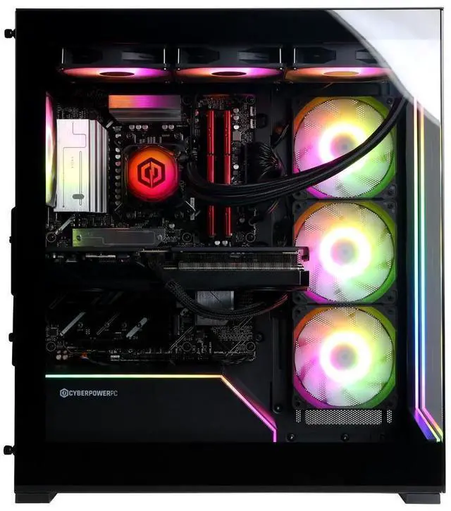 Alt view image 4 of 5 - CyberpowerPC GM70929 AMD Ryzen 7 9800X3D 32 GB 2TB SSD RX 9070 XT W11H Desktop