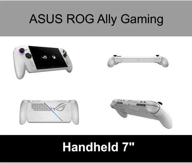 Alt view image 2 of 5 - ASUS ROG Ally 7" FHD Touch AMD Ryzen Z2 A 16GB 512GB SSD W11H Gaming Handheld