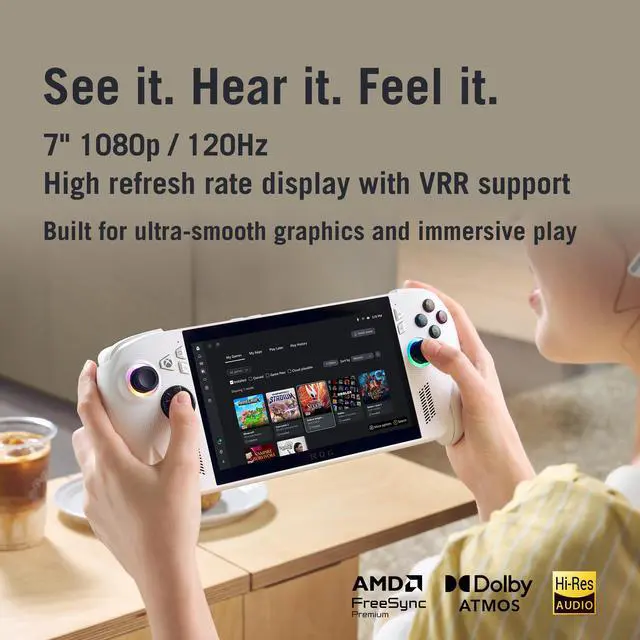Alt view image 4 of 5 - ASUS ROG Ally 7" FHD Touch AMD Ryzen Z2 A 16GB 512GB SSD W11H Gaming Handheld