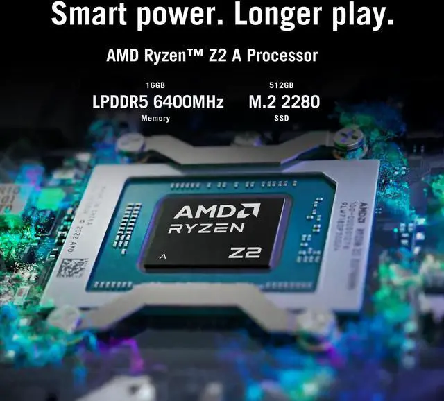 Alt view image 5 of 5 - ASUS ROG Ally 7" FHD Touch AMD Ryzen Z2 A 16GB 512GB SSD W11H Gaming Handheld