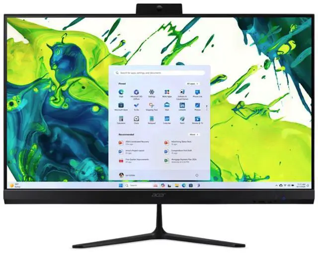 Alt view image 3 of 5 - Acer Aspire C27 27" FHD AMD Ryzen 7 5825U 2.00GHz 8GB DDR4 512GB SSD W11H AIO