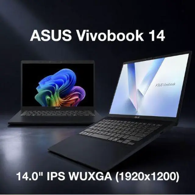 Alt view image 3 of 5 - ASUS Vivobook 14 14.0" WUXGA 3.00GHz Snapdragon X X1-26-100 16GB RAM 512GB W11H