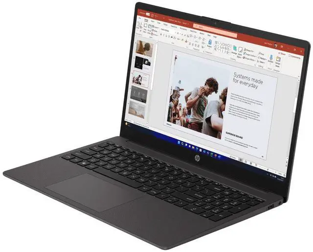 Alt view image 3 of 5 - HP 255R 15.6" FHD AMD Ryzen 7 7735U 2.7 GHz 16GB 512GB SSD FreeDos Laptop, Black