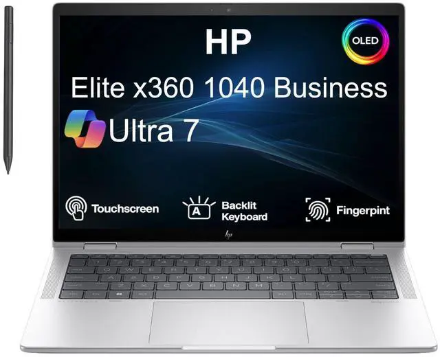 Main image of HP Elite x360 1040 14" 2.8K Touch Intel Ultra 7-155H 32GB 1TB SSD W11P Laptop