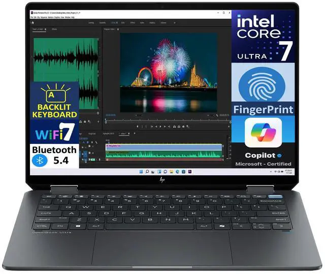 Main image of HP OmniBook Ultra Flip 14" 2.8K Touch Intel Ultra 7 256V 16GB 1TBSSD W11H Laptop