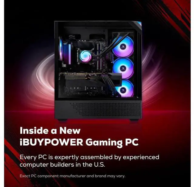 Alt view image 3 of 5 - iBUYPOWER EBA7N56T AMD Ryzen 7 7800X3D 32 GB 1 TB RTX 5060 Ti W11H Desktop