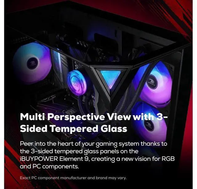 Alt view image 5 of 5 - iBUYPOWER EBA7N56T AMD Ryzen 7 7800X3D 32 GB 1 TB RTX 5060 Ti W11H Desktop