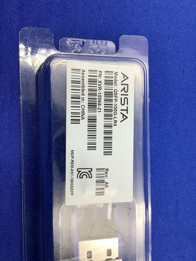 Alt view image 6 of 7 - QSFP-100G-LR4-ARISTA ARISTA 100GBASE-LR4 1310nm 10km QSFP28 SMF XVR-10068-21