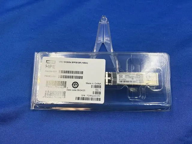 Main image of P44259-B21 HPE EDGELINE 10/25GB SFP28 SR 100M TRANSCEIVER P44263-E01