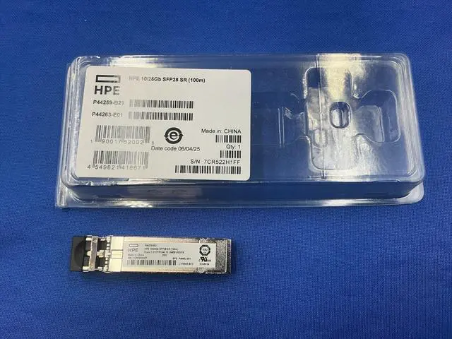 Alt view image 6 of 6 - P44259-B21 HPE EDGELINE 10/25GB SFP28 SR 100M TRANSCEIVER P44263-E01