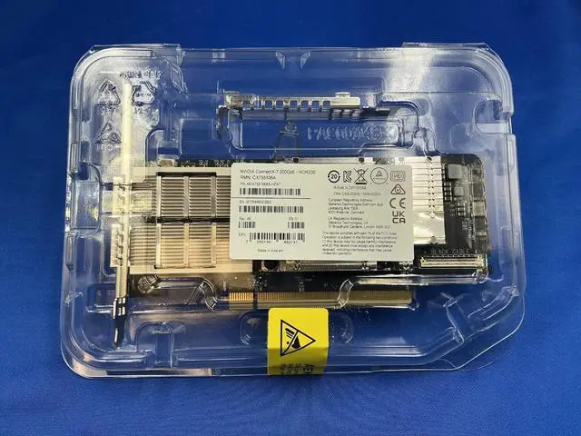 Alt view image 3 of 6 - MCX755106AS-HEAT NVIDIA ConnectX-7 Adapter Card 200GbE/NDR200 Crypto Disabled